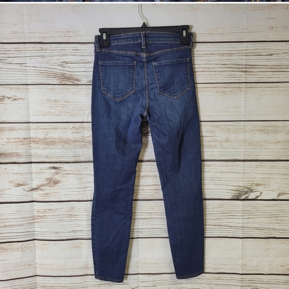 L'AGENCE Margot High Rise Skinny Jeans Dark Wash Size 24 - Picture 4 of 5